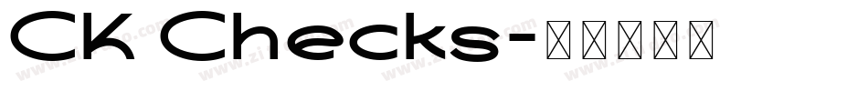 CK Checks字体转换